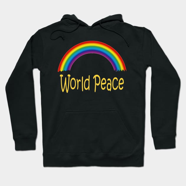 World Peace Rainbow - Good Vibrations Hoodie by PlanetMonkey
